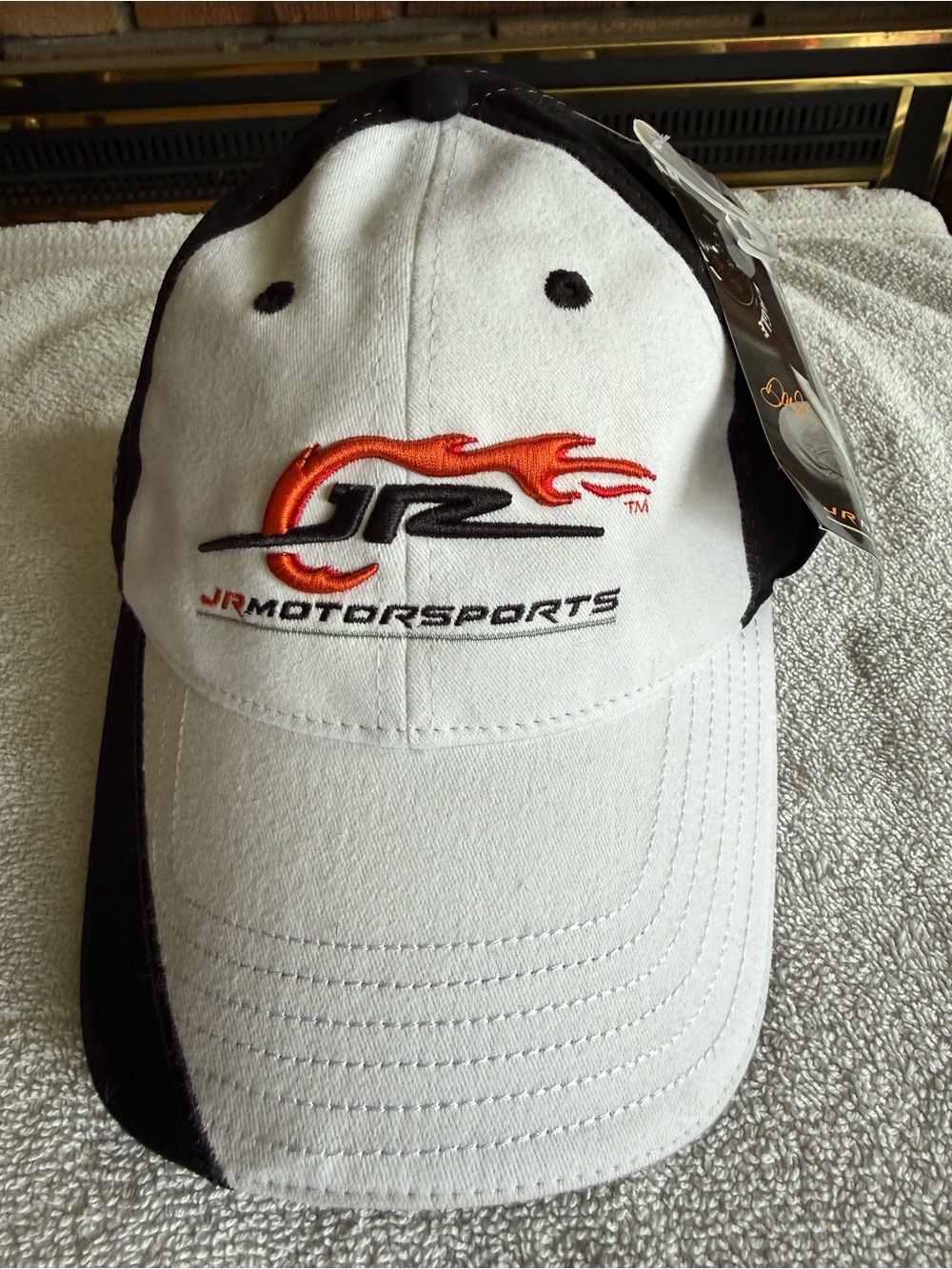 NWT - JrMotorsports baseball cap black and white